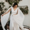 Vestido novia griego con caidas